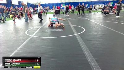 110 lbs Round 5 (8 Team) - Jayse Lowther, Ohio Gold 10k vs Kayden Dragoo, Killer Elite