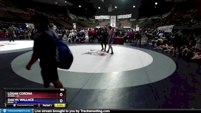 195 lbs Round 2 (16 Team) - Logan Corona, SCVWA vs Dailyn Wallace, REWA