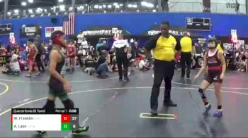 82 lbs Quarterfinals (8 Team) - Alex Leon, Untouchables White vs Whitney Franklin, Combative Sports Athletic Center