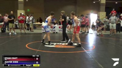 132 lbs Champ. Round 1 - Ethan Craft, MO vs Hunter Shike, IL