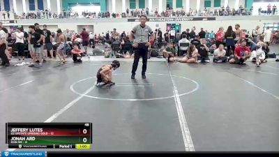 48 lbs Round 6 (8 Team) - Jonah Ard, Icon WC vs Jeffery Lutes, U2 Upstate Uprising Gold