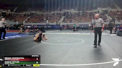 D2-145 lbs Semifinal - Sienna Whitington, Arizona College Prep vs Kiarah Taylor, Desert Sunrise