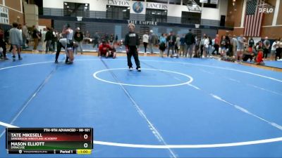 98-101 lbs Round 3 - Mason Elliott, SYRACUSE vs Tate Mikesell, Sanderson Wrestling Academy