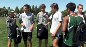 Victorious De La Salle varsity boy's post race at 2012 DLS CHS Nike Invite