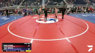 132 lbs Cons. Semi - Noah Irvine, Lander USA Wrestling vs Troy Braun, Moorcroft Mat Masters Wrestling Club