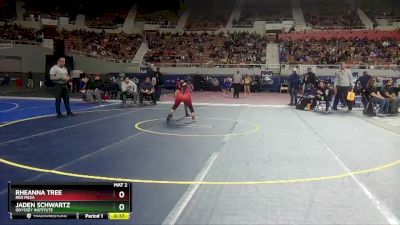 126 lbs Cons. Round 2 - Jaden Schwartz, Odyssey Institute vs Rheanna Tree, Red Mesa