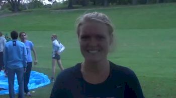 Women's champion Katie Clark post-race