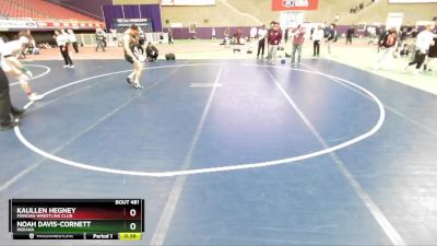 157 lbs Cons. Round 3 - Noah Davis-Cornett, Indiana vs Kaullen Hegney, Mandan Wrestling Club