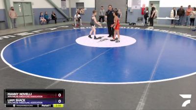 82 lbs X Bracket - Manny Novelli, Avalanche Wrestling Association vs Liam Shack, Avalanche Wrestling Association