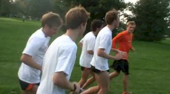 Princeton Men Cooldown at 2012 ND Invite