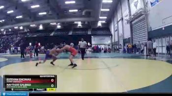 125 lbs Quarterfinal - Naythan Galbiso, New Mexico Highlands vs Estevan Encinias, Doane University