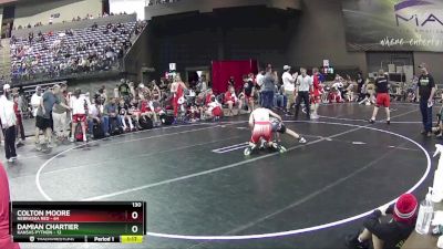 130 lbs Round 5 (6 Team) - Colton Moore, Nebraska Red vs Damian Chartier, Kansas Python