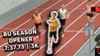 Nico Young Makes Late Move To Take BU Season Opener 3,000m Win in 7:37.73