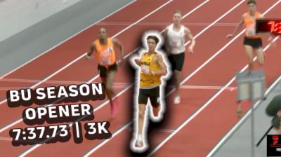 Nico Young Makes Late Move To Take BU Season Opener 3,000m Win in 7:37.73