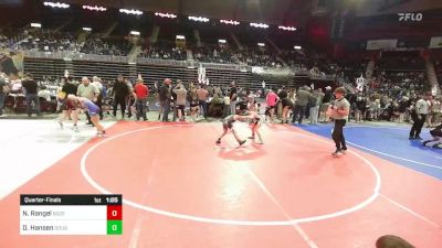 73 lbs Quarterfinal - Nico Rangel, Bozeman WC vs Dylan Hansen, Douglas Wrestling Club