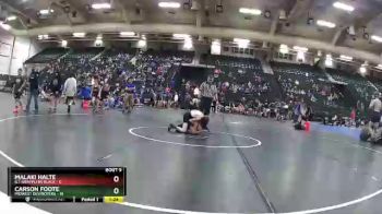 77 lbs Round 3 (6 Team) - Carson Foote, Midwest Destroyers vs Malaki Halte, G.I. Grapplers Black