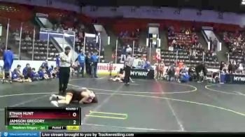 92 lbs Round 1 (4 Team) - Jamison Gregory, Brighton Black vs Ethan Hunt, Linden