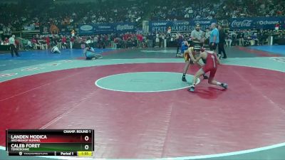 D 2 106 lbs Champ. Round 1 - Caleb Foret, Terrebonne vs Landen Modica, Archbishop Rummel