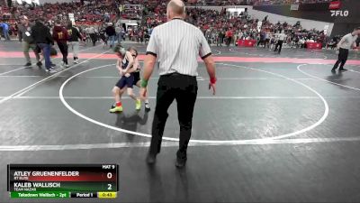 69 lbs Quarterfinal - Atley Gruenenfelder, RT Elite vs Kaleb Wallisch, Team Nazar