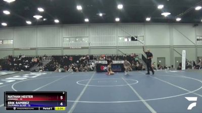 120 lbs Round 2 (6 Team) - Nathan Hester, Louisiana vs Erik Ramirez, California Silver