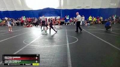 72 lbs Round 3 (8 Team) - Colton Parkulo, Noke Wrestling RTC vs Peyton Hannah, Phoenix WC