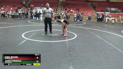 72-76 lbs Round 2 - Joseph Prosuch, Westshore vs Anna Brasiel, Warrior WC