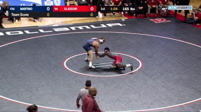 165 lbs Stephen Glasgow, Rutgers vs Brandon Martino, Fresno State