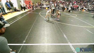 58 lbs Round Of 32 - Kage Fawcett, Springdale Youth Wrestling Club vs Braxton Ellis, Salina Wrestling Club