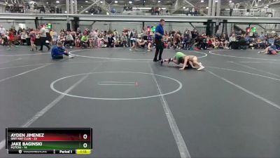 88 lbs Semis (4 Team) - Ayden Jimenez, Grit Mat Club vs Jake Baginski, M2TCNJ