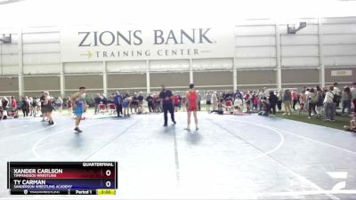 175 lbs Quarterfinal - Xander Carlson, Timpanogos Wrestling vs Ty Carman, Sanderson Wrestling Academy