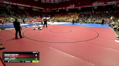 132 lbs D2/d3 - Semi-finals (sat 10:00am.) - Drake Ingham, Prairie Du Chien vs Kody Fleck, Saint Croix Falls