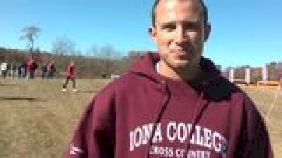 Coach Ricardo Santos talks Iona men after near win at 2012 Wisco Invite