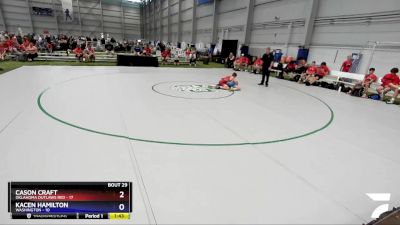 100 lbs Placement Matches (16 Team) - Cason Craft, Oklahoma Outlaws Red vs Kacen Hamilton, Washington