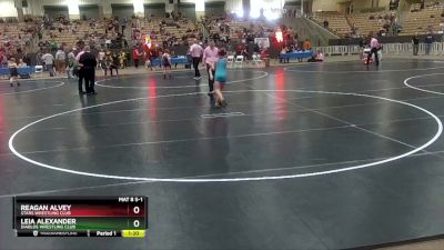 100 lbs Cons. Round 3 - Reagan Alvey, Stars Wrestling Club vs Leia Alexander, Diablos Wrestling Club