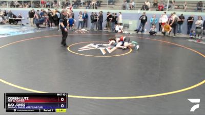 130 lbs Final - Corbin Lutz, Mat-Su Matmen vs Dax Jones, Chugach Eagles Wrestling Club