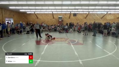 Semifinal - Trey Sanders, Waverly vs Tyson Wise, York