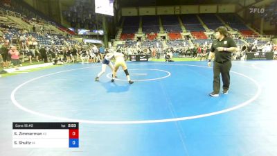 112 lbs Cons 16 #2 - Sarah Zimmerman, Kansas vs Sophia Shultz, Nebraska