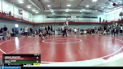 65 lbs Cons. Round 2 - Jonah Heaston, Indian Creek Wrestling Club vs Boaz Wade, Monrovia