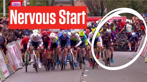 Mathieu Van Der Poel Avoids Crash In Azencross Start