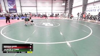 110 lbs Rd# 4- 2:00pm Friday Final Pool - Jacob De La Torre, VA Team Predator vs Brendan Davies, Terps Xpress