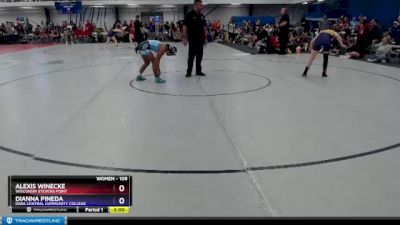 109 lbs Quarterfinal - Alexis Winecke, Wisconsin Stevens Point vs Dianna Pineda, Iowa Central Community College