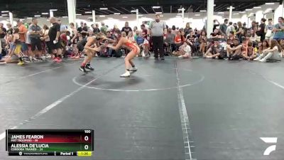 100 lbs Round 2 (4 Team) - James Fearon, Mat Troopers vs Alessia De`Lucia, Cordoba Trained