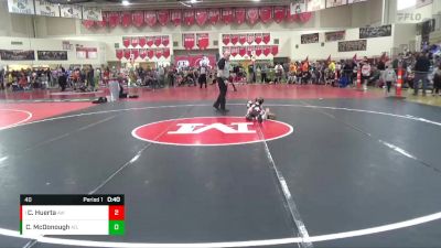 40 lbs Quarterfinal - Cole Huerta, Anoka Wrestling vs Coen McDonough, ANML (Annandale/Maple Lake)