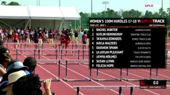 2018 AAU Club Nationals Highlight: 17-18yo Rayniah Jones 14.16 100m Hurdles