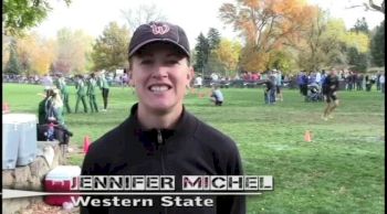 Western State head coach Jennifer Michel before 2012 RMAC Championships