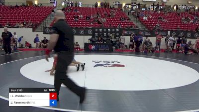 45 kg Cons Semis - Loc Webber, Beast Mode Wrestling vs Justin Farnsworth, Steller Trained Wrestling