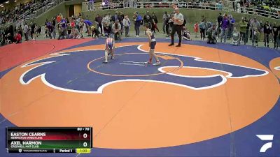 70 lbs Quarterfinal - Easton Cearns, Hermiston Wrestling vs Axel Harmon, Creswell Mat Club