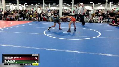 68 lbs Round 3 (10 Team) - Kaedrick Brown, FL Scorpions vs R.J. Lazaro, So Cal Hammers