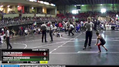 53 lbs Champ. Round 1 - Louis Wickham, Norris Wrestling Club vs Thomas Schoenherr, North Bend Matcats