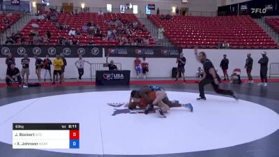 63 kg Rnd Of 16 - Jeremy Bockert, Interior Grappling Academy vs Xavier Johnson, Army (WCAP)